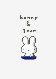 bunny and snow !