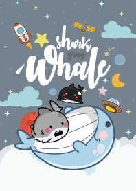 whale & shark Galaxy Gray