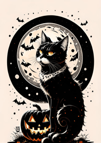 halloween cat 2D3c49