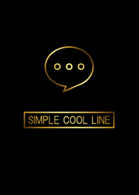 Simple Cool Line Golden Theme Line 着せかえ Line Store