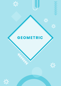 Flat Geometric Blizzard Green