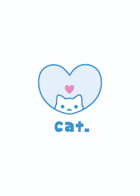 ねこハート[ブルー]