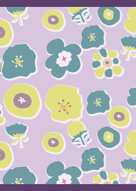 Northern Flowers on purple