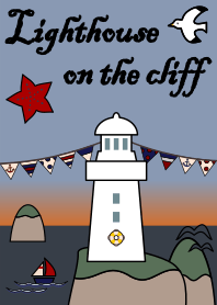 Cliff-top lighthouse + sunrise [os]