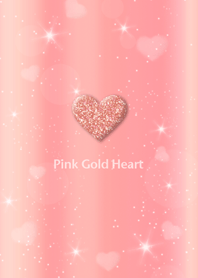 Pink Gold Heart(Rising all of fortune)
