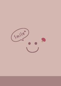 蘑菇 微笑 <暗淡粉紅色>