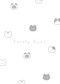 貓臉 / gray white