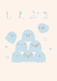 moni obake dull color light blue