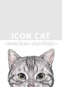 ICON CAT - アメショ - GRAY/01