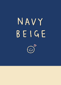 navy and beige theme.