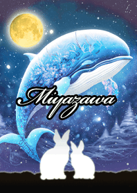 Miyazawa Beautiful rabbit & whale