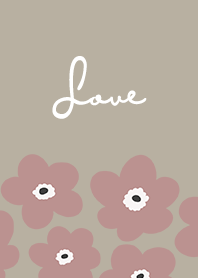 in bloom, flower ro / khaki