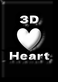3D Heart BLACK
