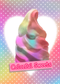 カラフルスイーツ～虹色ソフトクリーム～