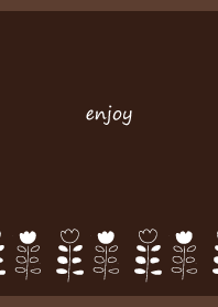 rough tulips2 on brown