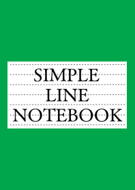 SIMPLE LINE NOTEBOOK-GREEN