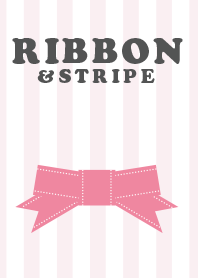 ribbon and stripes ver.pink