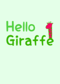 Hello Giraffe green 13