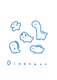Kawaii Dinosaurs 24/bluewh