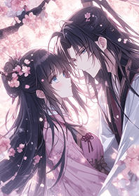 ⭐櫻花守護的古風情侶❤️