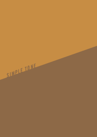 SIMPLE TWO TONE // Orange x Brown