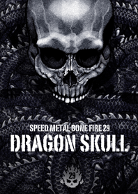 Speed metal bone fire Dragon skull 29