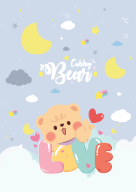 Cubby Bear Love Moon Sky Cutie