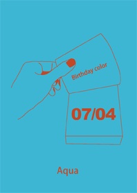 Birthday color July 4 simple:
