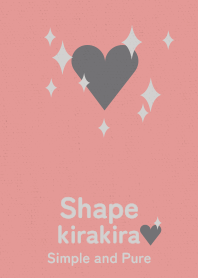 kirakira heart pink gray