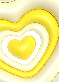 3D Lovely Heart Pop : Yellow