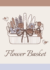 Flower 014-2 (Basket/Light Brown)