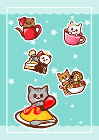 5 Animals! -light green-