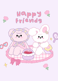 Happy friends