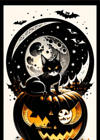 halloween cat F83251