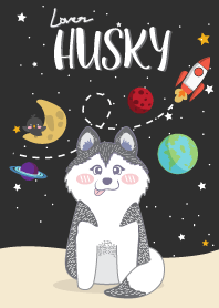 Siberian husky(Black Ver.)