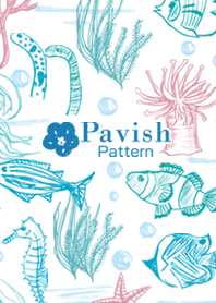 Pavish Pattern SWIMMER -Sea creatures-