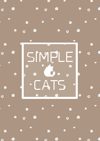 SIMPLE CATS --beige--