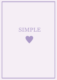SIMPLE HEART /purple pink