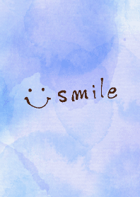 Smile - aquarelle blue2-