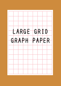 LARGE RED GRID GRAPH PAPER-ORANGE-BROWNj