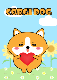 Happy Lovely Corgi Dog Theme
