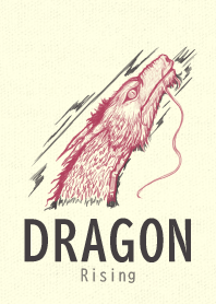 DRAGON rising wine-red