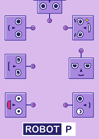 Purple robot/P
