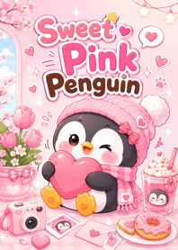 Sweet Pink Penguin