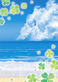 Beautiful beach and Lucky clover 3