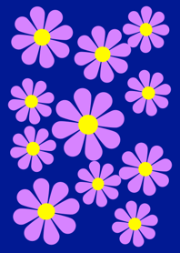 Retro Flower [ Purple ] No.1-2