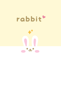 Rabbits. Glitter [Yellow]