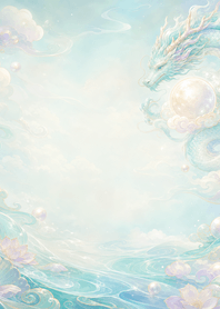 Aqua Dragon Moon Pearl