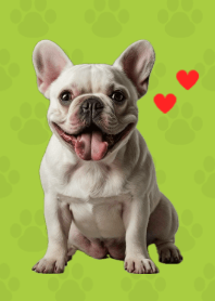 French Bulldog Theme Green 03