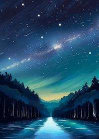 Beautiful starry night view#1787